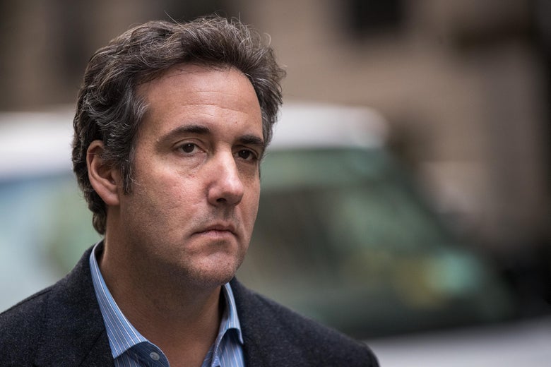 Michael Cohen, former personal attorney for U.S. President Donald Trump, exits the Loews Regency Hotel, May 11, 2018 in New York City.